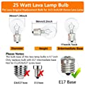 Replacement Bulbs for 14.5 Inch/20 Ounce Lava Lamp and Glitter Lamps