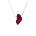 Natural Raw Ruby Pendant Necklace