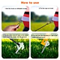 7.8" Metal Inflatable Stakes with Tether,Clip Hooks and Harmmer