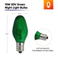120V 15W Green Bulb for Wax Warmer by Lumenivo