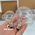 4 Pack 20 Watt G30 Globe E12 Incandescent Candelabra Base Clear Light Bulbs for Candle Wax Warmer 