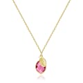 Dainty Alexandrite Birthstone Necklace with Initial