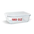 180OZ Large Glass Food Storage Container with Locking Lid  from Pandpot
