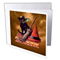 Vintage Halloween Black Cat Greeting Cards