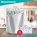 50 Pcs 9.5 mil Mylar Bags with 500cc Oxygen Absorber 50 Pcs,and Labels from BELLE KR 