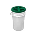  API Kirk  7 Gallon White Bucket with Gamma Seal Lid 