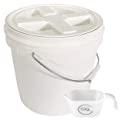  TIYOORTA  2 Gallon Food Grade BPA Free Letica Bucket with Gamma Seal Lid 