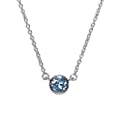 March Aquamarine Birthstone Necklace