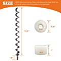 17 Inch Direct Igniter Auger Shaft Screw Push Rod/Shaft and Auger Brushing Kit, Replacement for Most Traeger Pellet Grills Auger 