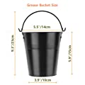 Firsgrill 15-Pack Liners & Replacement Traeger HDW152 Drip Grease Bucket for Traeger 20/22/34 Pellets Smoke (Black 15) 