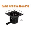Heavy Duty Steel Porcelain-Enameled Fire Burn Pot and Hot Rod Ignitor Kit Replacement Parts for Traeger 