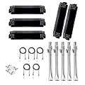 Uniflasy Grill Replacement Part for Home Depot Nexgrill 5 Burner 720-0888 720-0888N 4 Burner 720-0830H 720-0830D 720-0783E 720-0830A Grill Repair kit Heat Plates Burner Igniter 