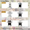 Grill Replacement Parts for Nexgrill 4 Burner 720-0830H,  Grill Burner Tubes, Heat Shield Tent Plates and Grill Igniters 