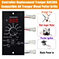 Replacement BAC365 Pro Digital Controller for Traeger Wood Pellet Grill Smoker, Upgrade Thermostat Control Board Parts Replacement with 2pcs Meat Temperure Probe and 7" RTD Temperature Sensor Probe 