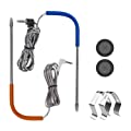 2-Pack Replacement Meat Probe for Traeger Pellet Grill, Comes with Probe Grommet and Temperature Probe Clip 