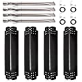 Hiorucet Grill Replacement Parts for Home Depot Nexgrill 4 Burner 720-0830H, 720-0783E 720-0888 720-0888N 720-0864 720-0864M, Porcelain Steel Heat Plates, Burners and Igniter 
