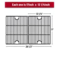 SHINESTAR Cast Iron Grill Grates for Nexgrill 4-5 Burner Grills, 720-0830H, 720-0830A, 720-0783E, 720-0697, 720-0888, 17 x 13 1/4 Inch,2 Pack 