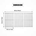 Utheer Grill Grates Replacement for Homedepot Nexgrill Cooking Grates Replacement Parts 720-0896B 720-0896 720-0896E 720-0896C 720-0896CP 720-0898 720-0898A, 17" Stainless Steel Grates Parts, 3 Pack 