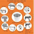 Drip Grease Bucket Can & 12-Pack Liners for Traeger 20/22/34 Pellet Smoker Grill (Silver 12) 