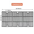 Uniflasy Cooking Grate for Nexgrill 720-0896B 720-0896E 720-0898 Gas Grills, Cast Iron Grates Replacement Parts Homedepot Nexgrill 720-0896 720-0896C 720-0896CP 720-0898A 17 inch Grill Grid, 3 Pack 