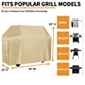 NEXCOVER Barbecue Gas Grill Cover - 55 Inch Waterproof BBQ Cover, Outdoor Heavy Duty Grill Cover, Fade & Weather Resistant Upgraded Material, Barbecue Cover for Weber, Brinkmann, Char Broil and More 