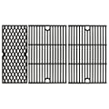 Utheer Cast Iron Cooking Grates for Traeger Pro Series 34, Traeger Texas Elite 34, Wood Pellet Smoker Grills Replacement Parts, 3 PCS 