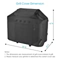 Unicook Grill Cover 55 Inch, Heavy Duty Waterproof Barbecue Gas Grill Cover, Fade and UV Resistant BBQ Cover, Durable Barbecue Cover, Compatible for Weber Char-Broil Nexgrill Grills and More 