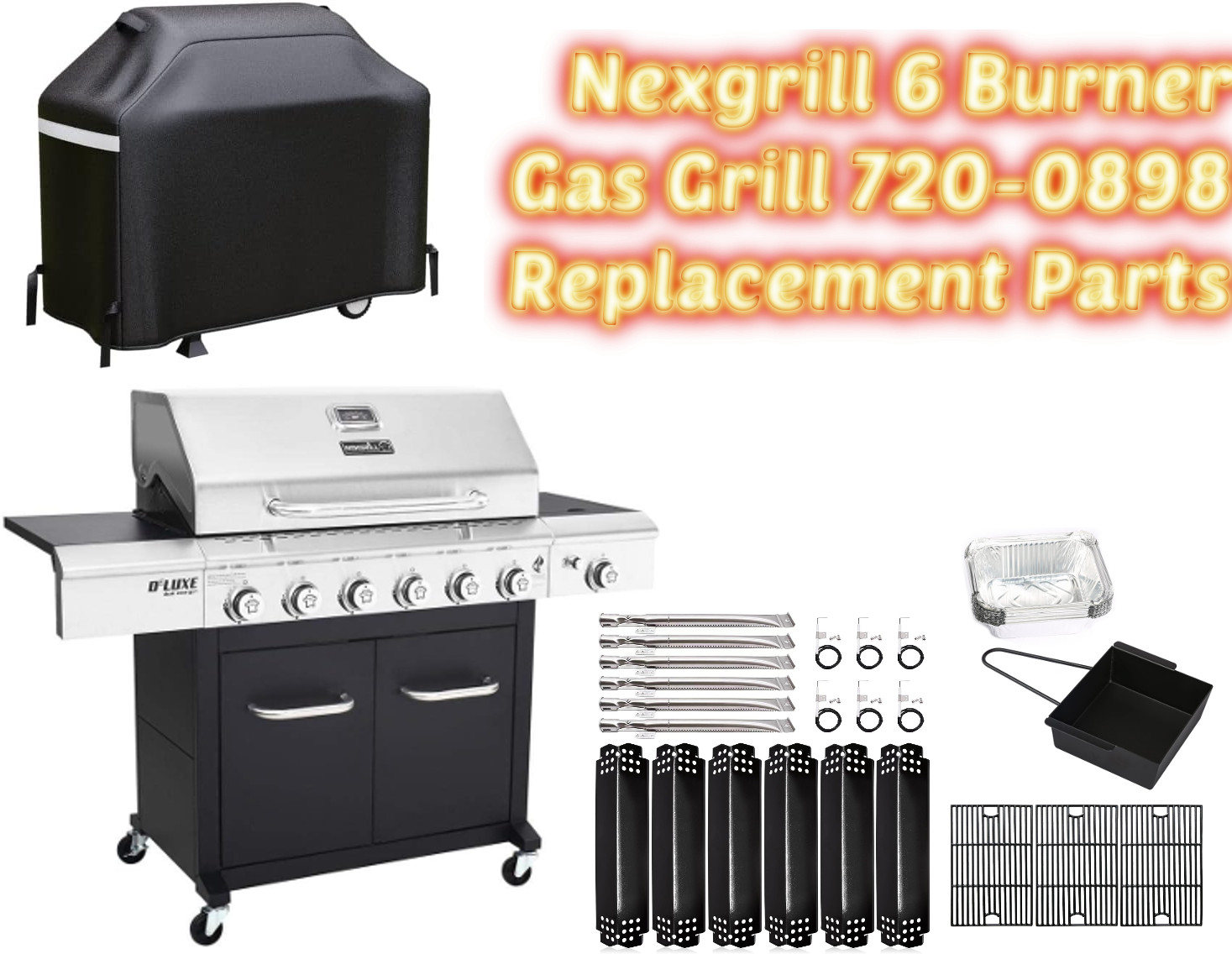 Nexgrill 6 Burner Gas Grill 720-0898 Replacement Parts