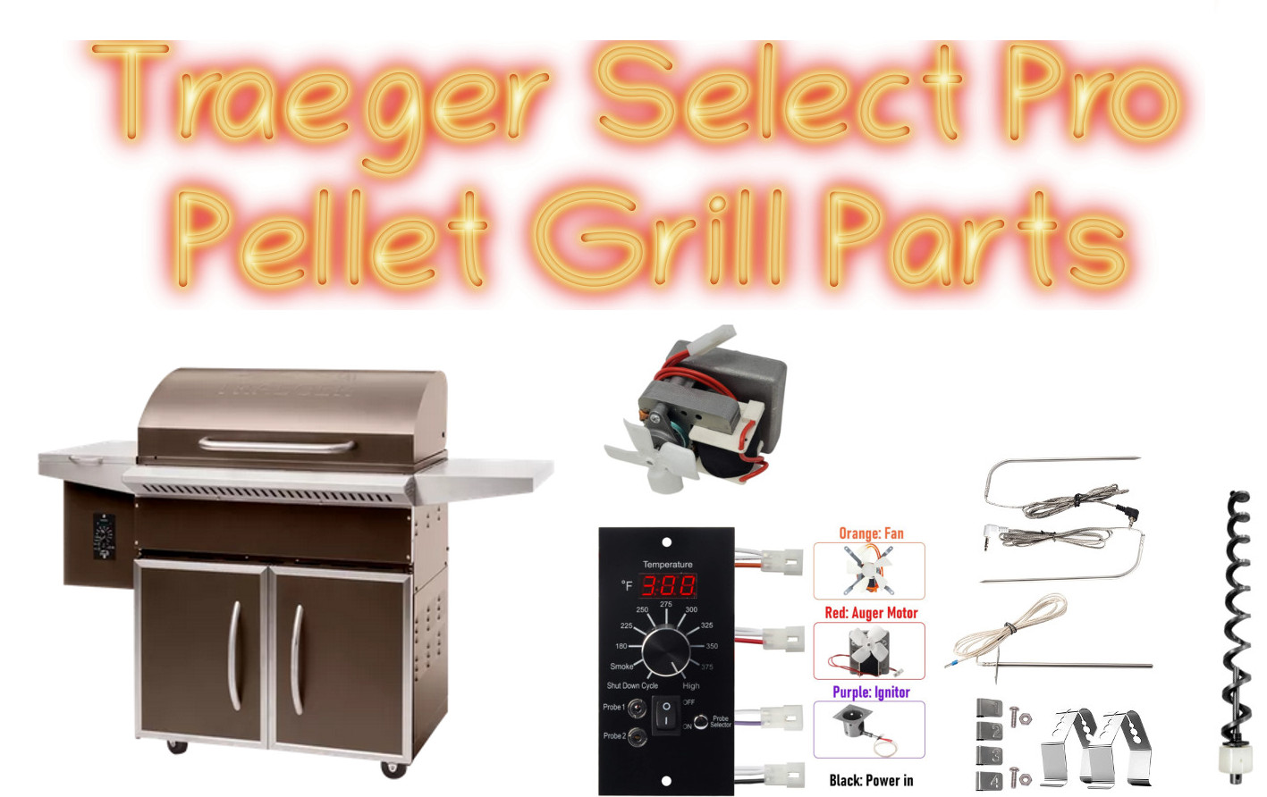 Traeger Select Pro Pellet Grill Parts