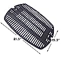 Uniflasy 7645 Cast Iron Cooking Grates for Weber Q200, Q220, Q2000, Q2400 Series Gas Grills