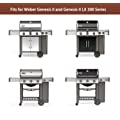 QuliMetal 18.75" Cooking Grates for Weber Genesis II Series Gas Grills