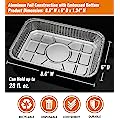 NUPICK 30 Pack 6415 Drip Pans for Weber Q Series Grills
