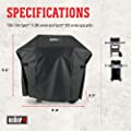 Weber Spirit and Spirit II 200 Series Grill Cover Fits Grill Widths Up To 48 Inches