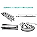 PETKAO Stainless Steel Replacement Burners for Viking Gas Grill 