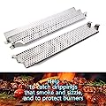 Plowo Grill Heat Plates Replacement for Viking VGBQ30, VGBQ41, VGBQ53 Gas Models, Stainless Steel, 23 1/8" x 5 3/4", 4 Pack 