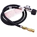 METER STAR Universal QCC1 5 Feet Low Pressure Hose and Fitting Adapter Kit Propane Regulator for Only Coleman Roadtrip LXE Portable Grill
