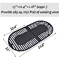 Utheer Cast Iron Grill Grates for Coleman Roadtrip Swaptop Grills LX LXE LXX