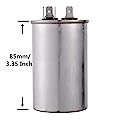 BOJACK 30 uf MFD 370V 450V AC Motor and Fan Starting Round Capacitor 50/60 Hz CBB65 10000 AFC