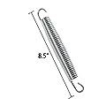 Boshen Set of 15 Trampoline Springs Replacement Heavy-Duty Galvanized Steel 8.5" 