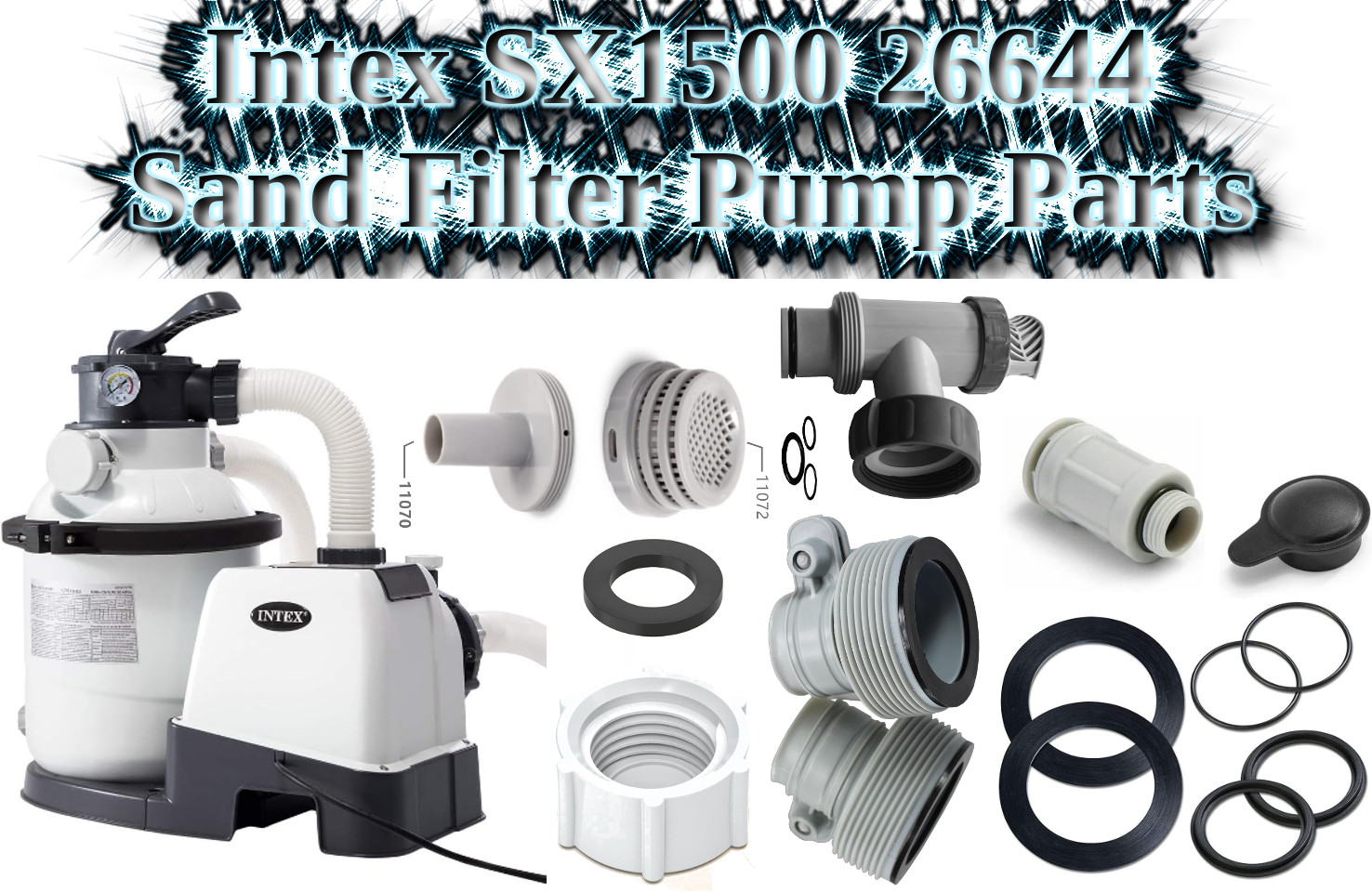 Intex SX1500 26644 Sand Filter Pump Parts