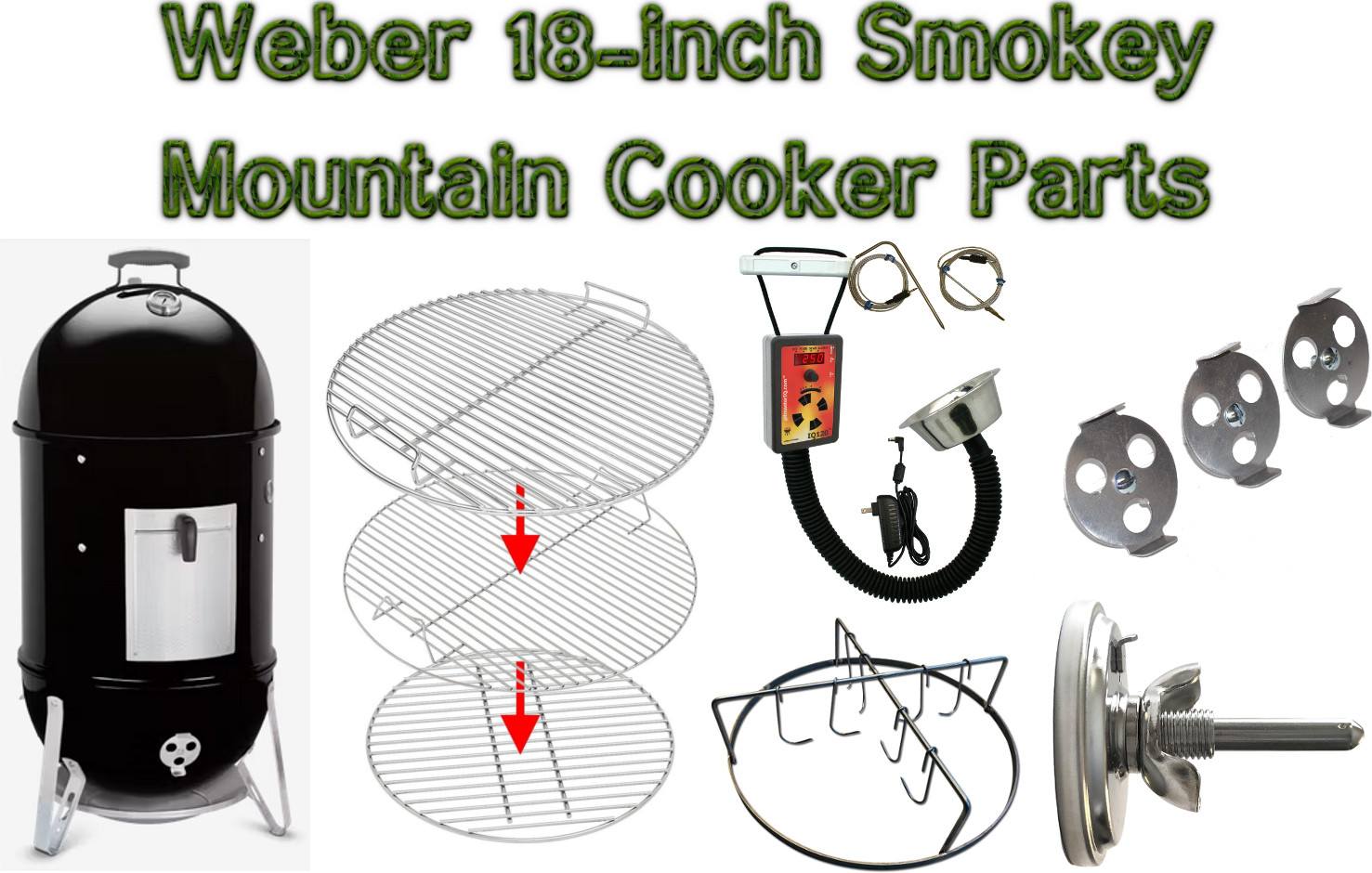 Weber 18-inch Smokey Mountain Cooker Parts