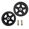 Set of 2 Wheels Kit for Push Mowers (7" Inch) 