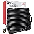 YAMATIC Pressure Washer Hose 50 FT 1/4" Kink Free M22-14mm Brass Thread Replacement For Most Brand Pressure Washers, 3200 PSI 