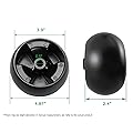 734-04155 Deck Wheels Fit for Cub Cad Mower, Work with 42" 46" 48" 50" 54" Deck