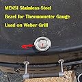 MENSI Replacement Parts for Gas Weber Gas Grill Bezel for Thermometer Gauge 781001 721001 63027 