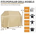 NEXCOVER Barbecue Gas Grill Cover - 55 Inch Waterproof BBQ Cover, Outdoor Heavy Duty Grill Cover, Fade & Weather Resistant Upgraded Material, Barbecue Cover for Weber, Brinkmann, Char Broil and More 