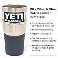 Thermalyfe Silicone Boot Sleeve Protector for 20oz, 26oz, 30oz Yeti Rambler Tumbler Cups 