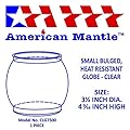 American Mantle Replacement Small Bulged Lantern Globe R690B051