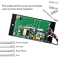 Replacement for Traeger Digital pro Controller Board kit, Suitable for Traeger Wood Pellet Grills, Upgraded Digital Thermometer Pro Controller with Meat prode 2pc and rtd Temperature Sensor Compatible with Traeger Wood Pellet Grill Item# BAC365&288