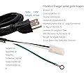 Entsong SUNKISTCOOK 6ft Barbecue Grill Power Cord Kit Replacement Part Compatible with Traeger Pellet Smoker Grills 1 